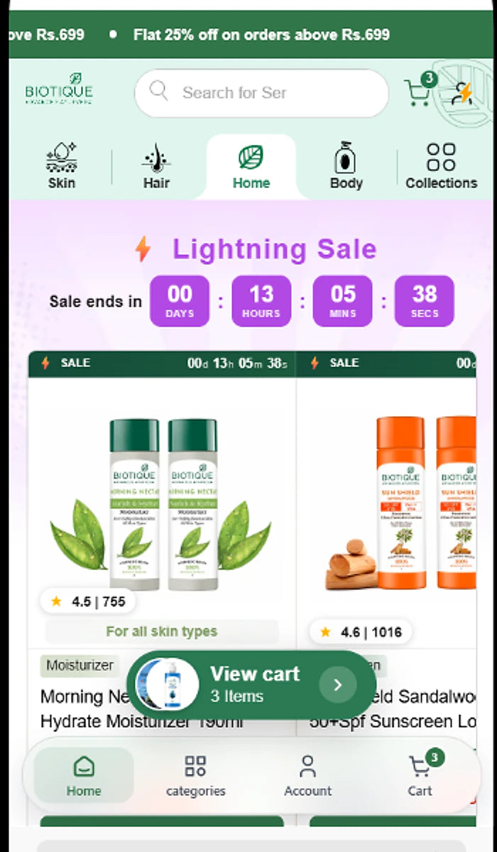 Biotique Shopify store